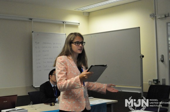 Irene Abadia, International MUNI Student, and Alumni Board Member