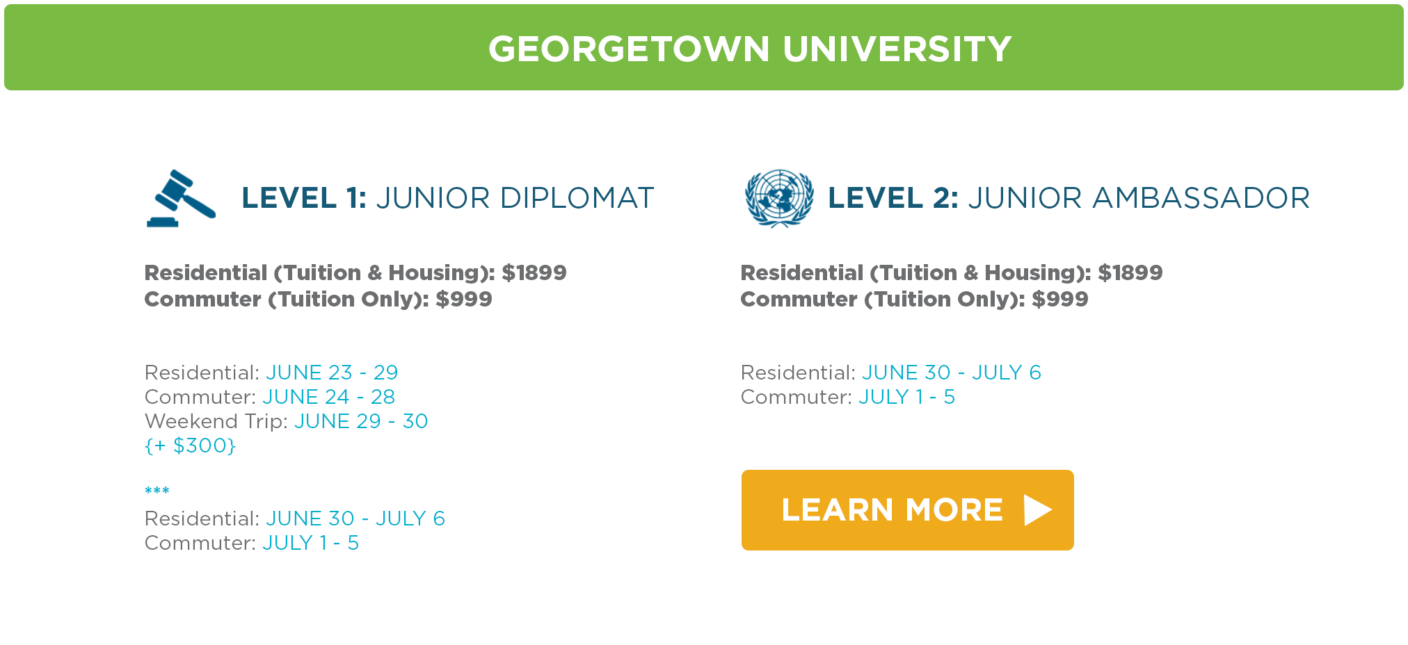 Georgetown programs